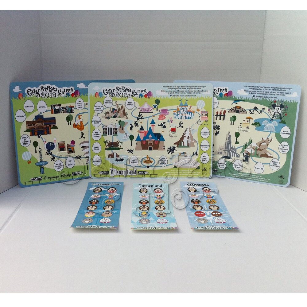 Disney Parks Easter Egg Hunt Maps Disneyland, DCA, DTD & Disney Store 2019